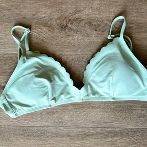 J Crew scalloped bikini top
